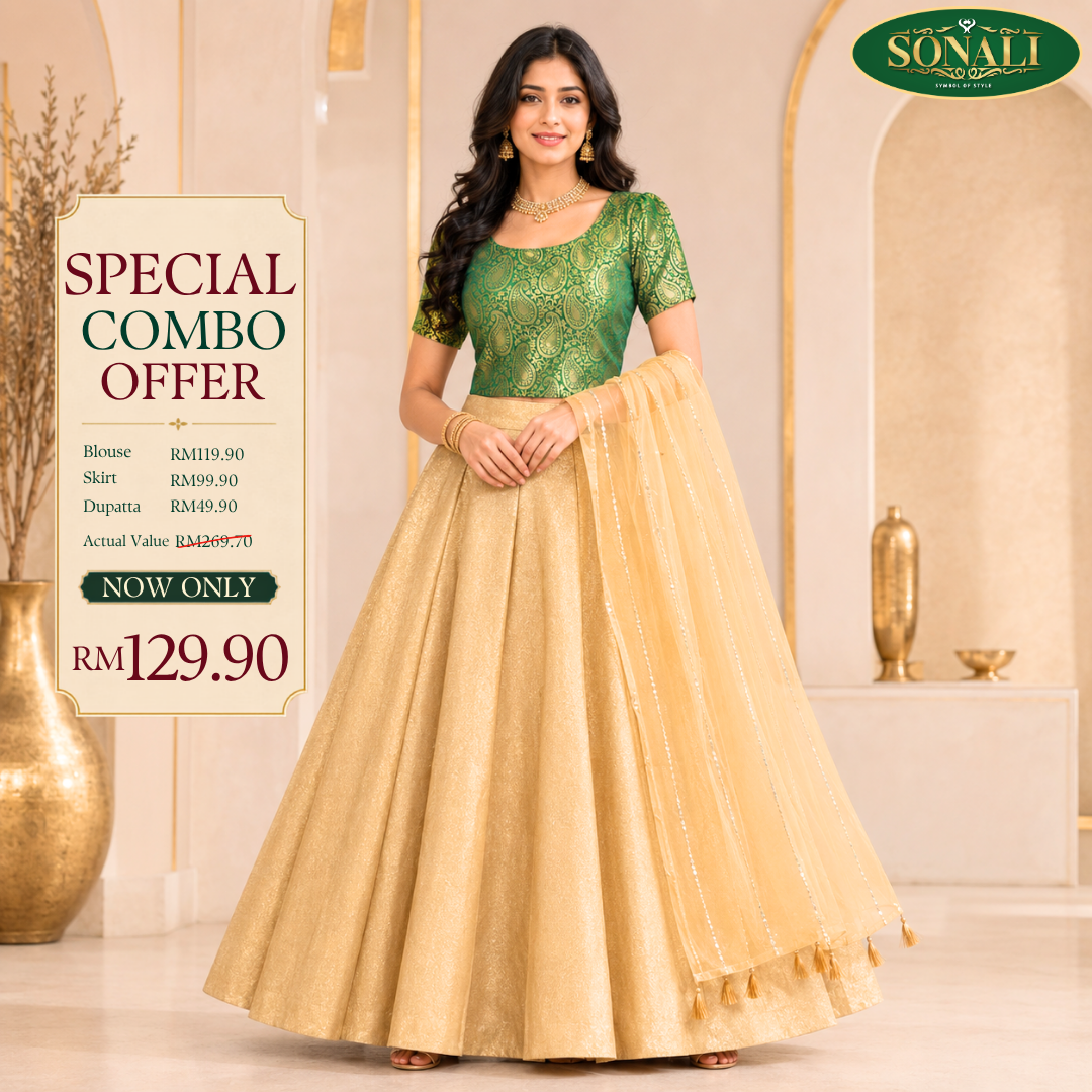 Blouse + Skirt + Dupatta Combo Set 7