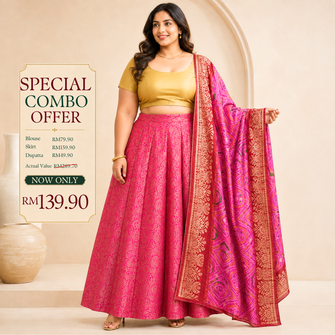 Blouse + Skirt + Dupatta Combo Set 5