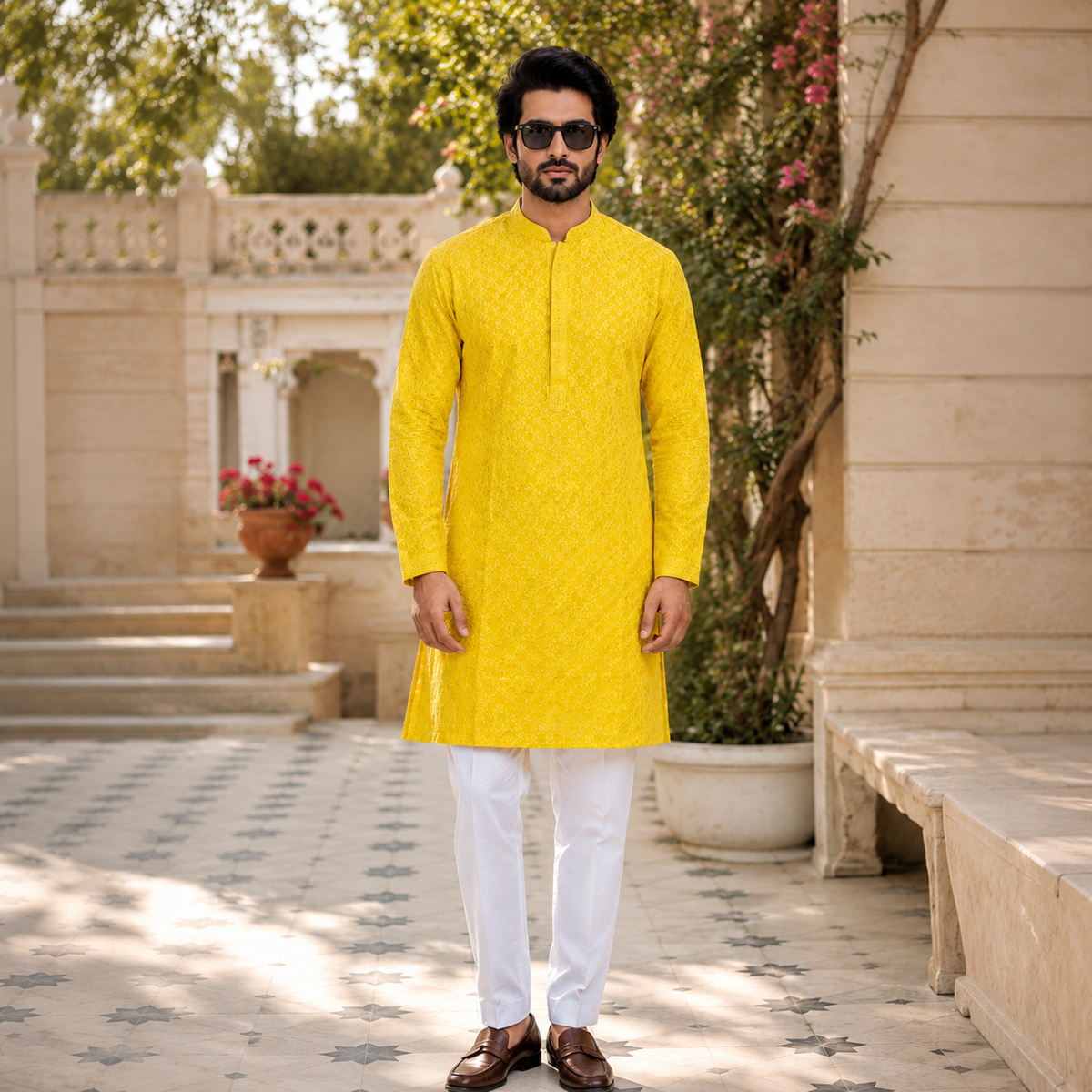 Black Paisley Printed Kurta Set – DMJ1314