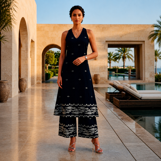 Elegant Kurta Palazzo Set – TP012