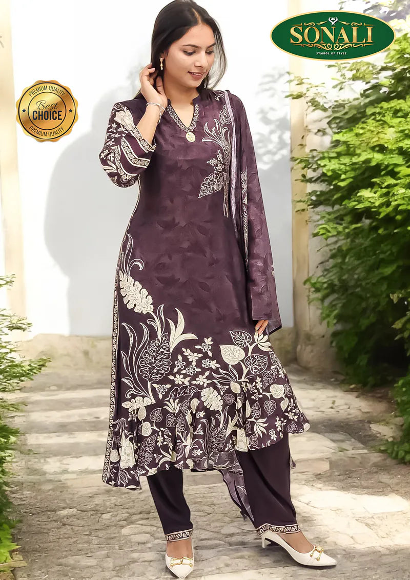 Sonali Premier Quality Women's Designer Suits / Ladies Indian Traditional Set / 3/4 Sleeve