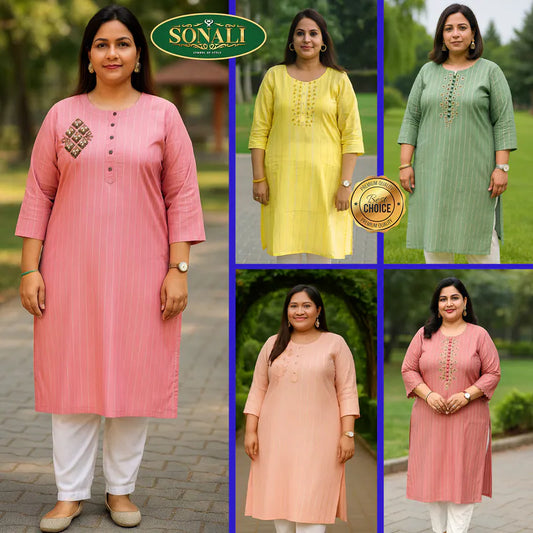 Sonali Premier Quality Women's Long Kurtis Jippa Top / Indian Ladies Top / Plus Sizes Kurtis