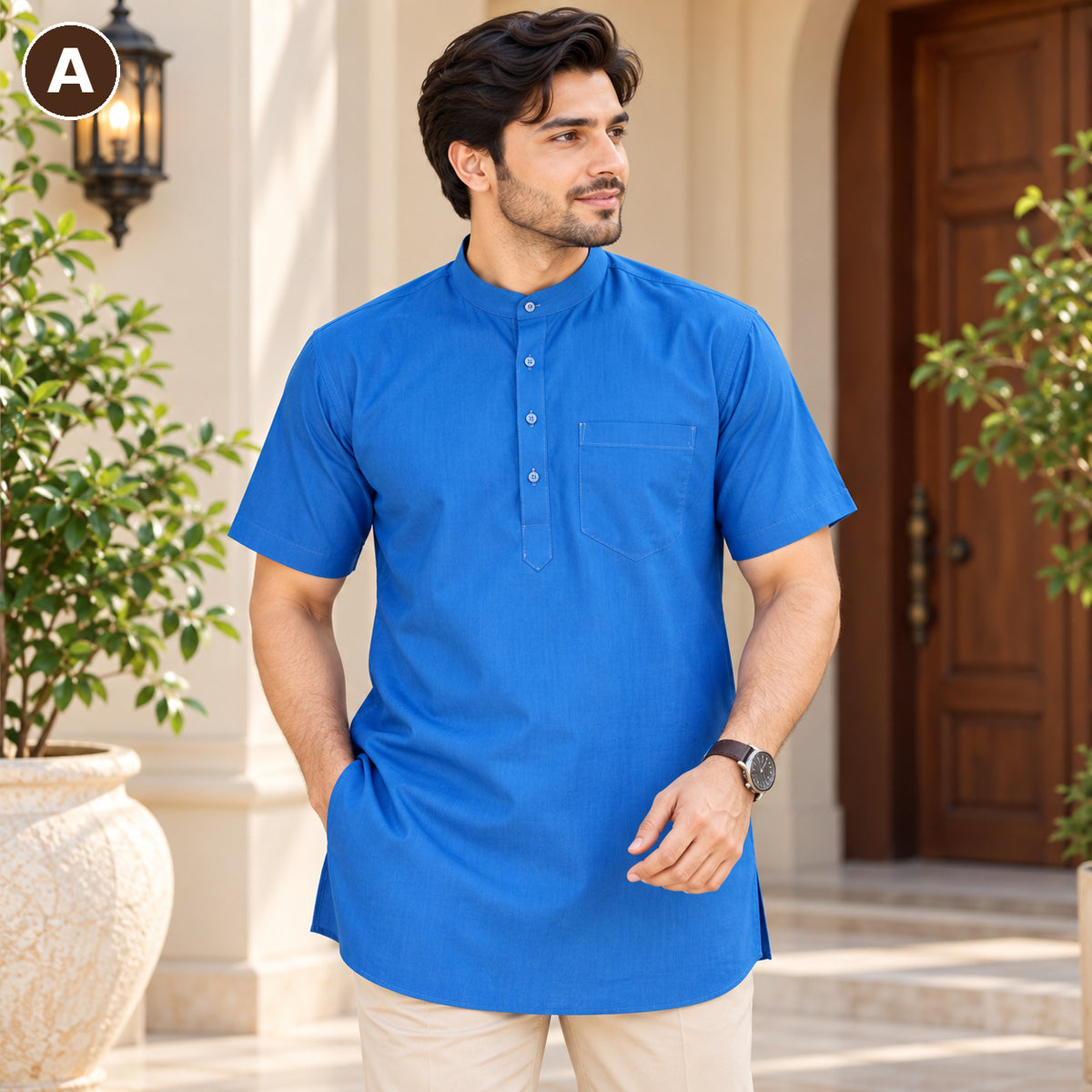 Men’s Classic Short Sleeve Kurta Collection – MJ04