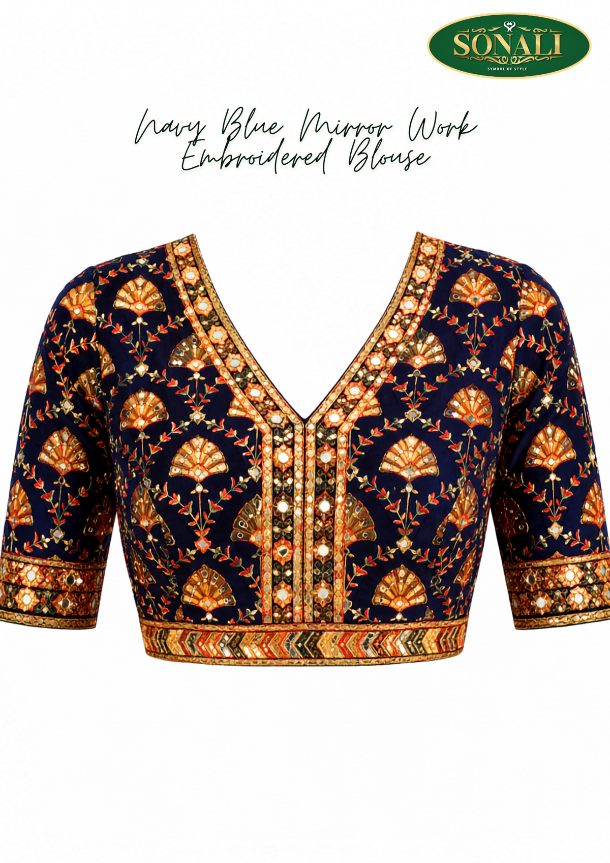 Navy Tie-Dye Lehenga Set