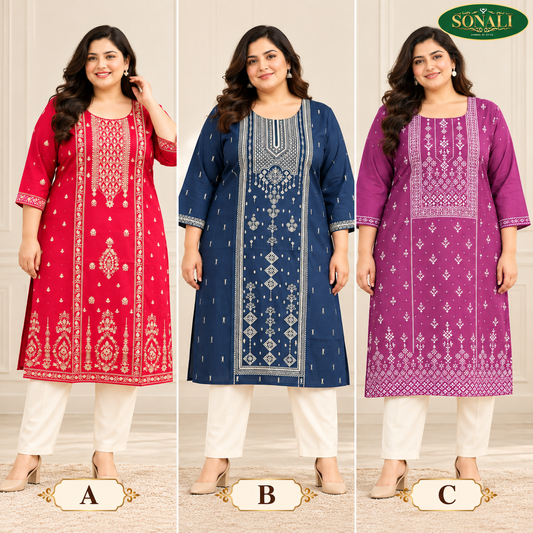 Ethnic Printed Kurti / Top – LJE131