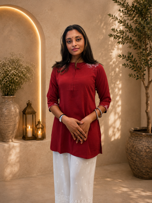 Embroidered Kurti & Palazzo Collection