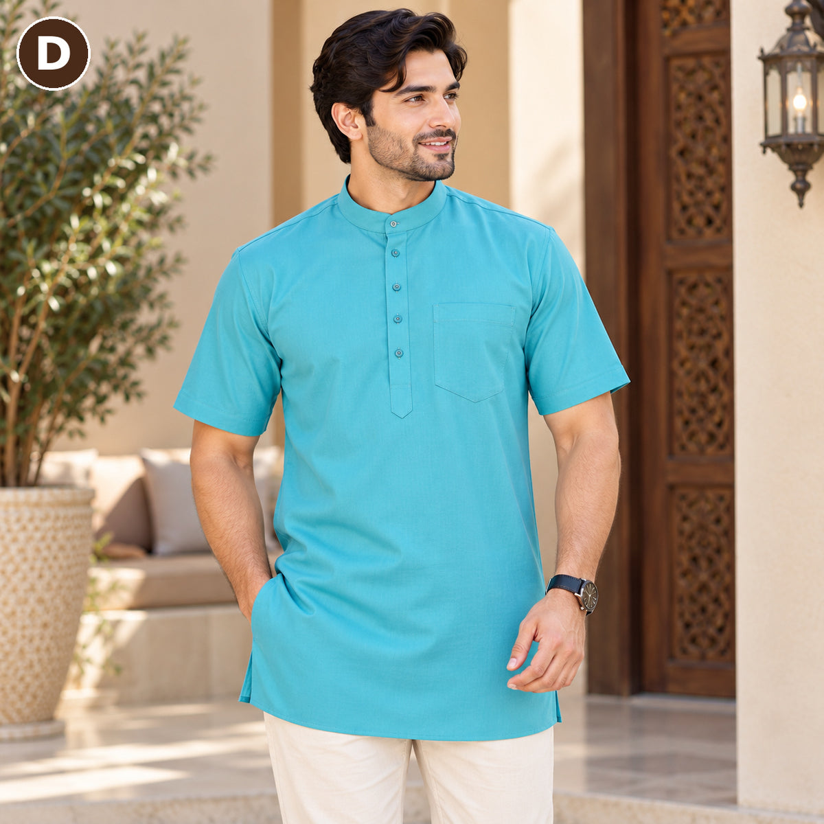 Men’s Classic Short Sleeve Kurta Collection – MJ04