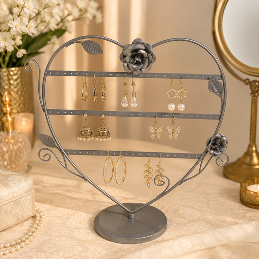 ELEGANT JEWELRY STAND WITH VINTAGE ACCENTS - D9043