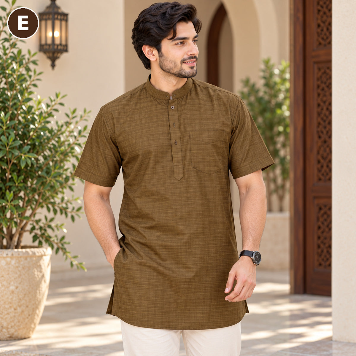 Men’s Classic Short Sleeve Kurta Collection – MJ04