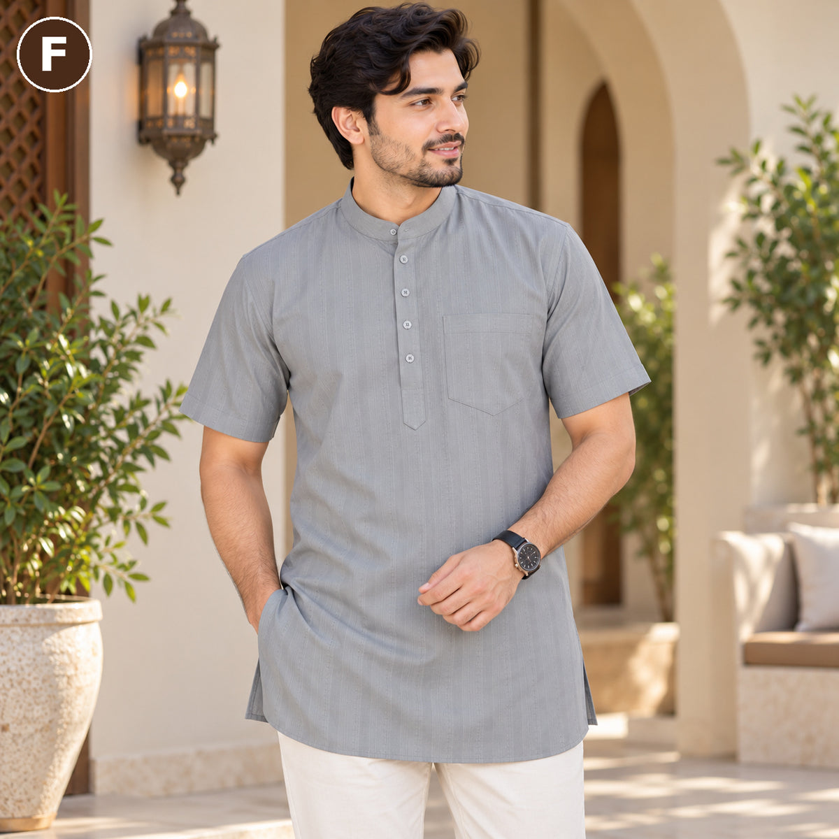 Men’s Classic Short Sleeve Kurta Collection – MJ04