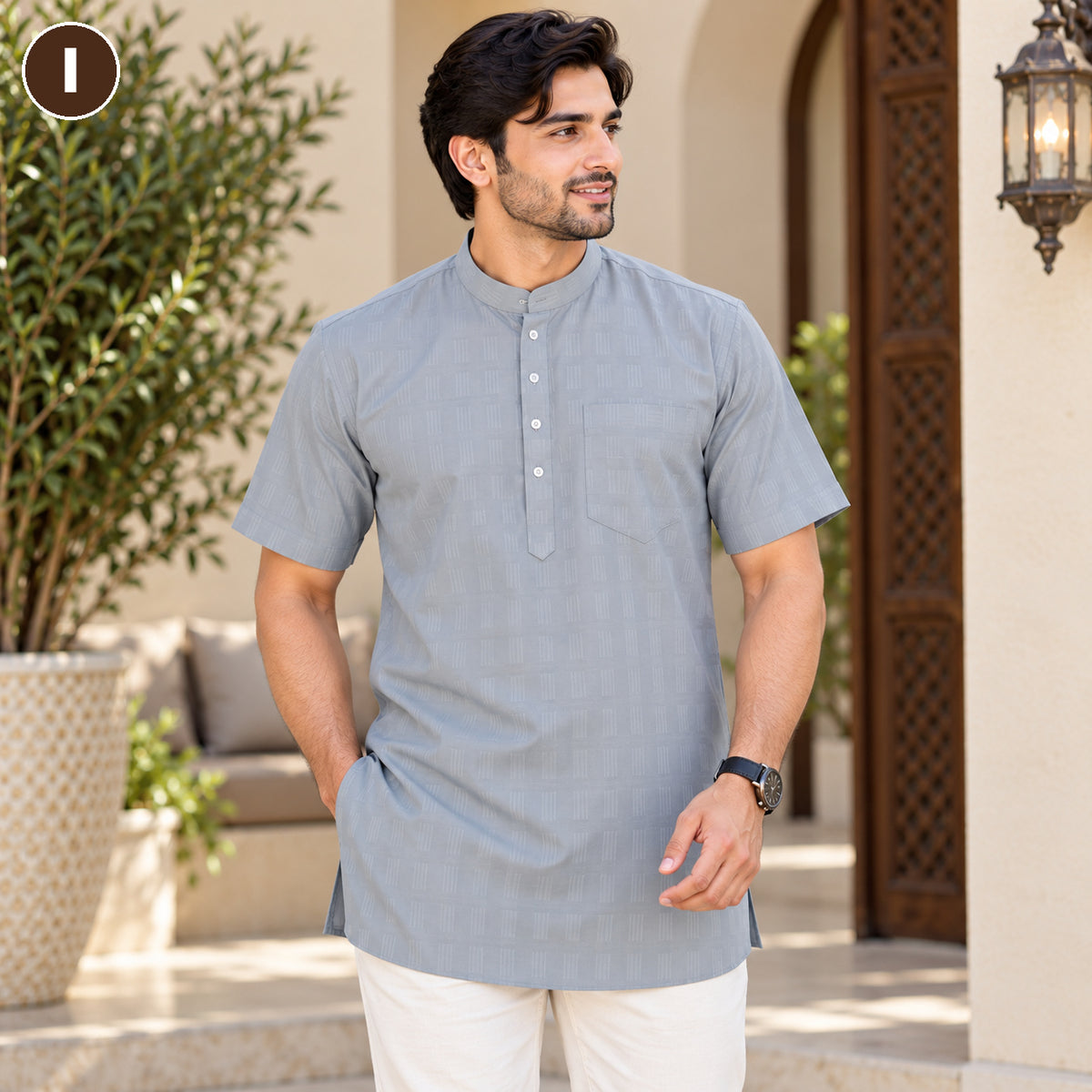 Men’s Classic Short Sleeve Kurta Collection – MJ04