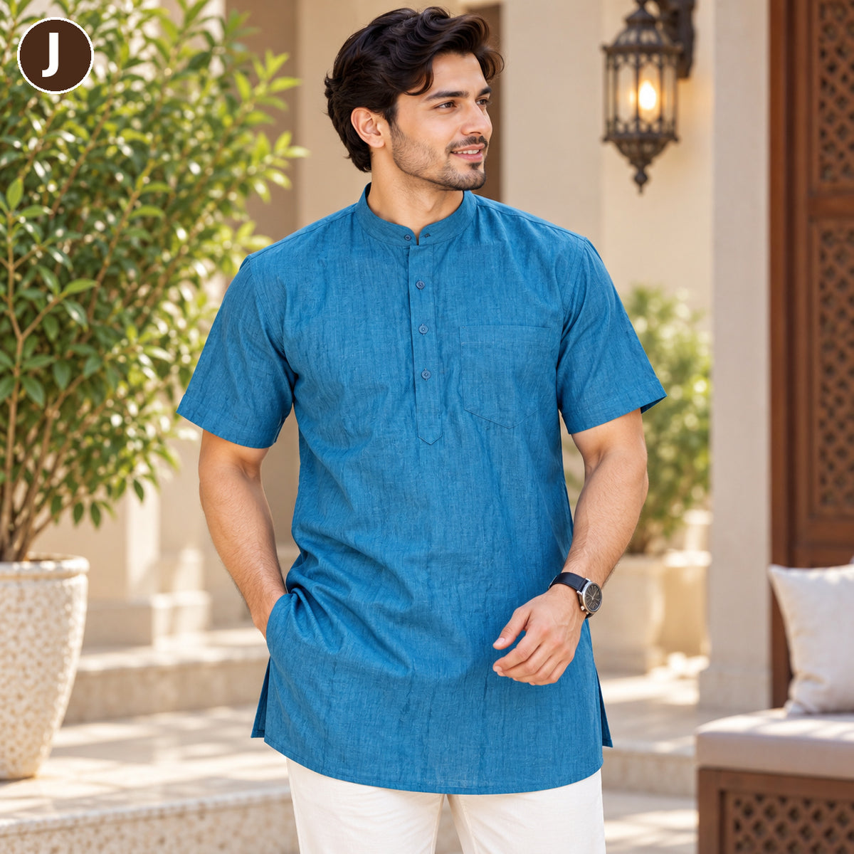 Men’s Classic Short Sleeve Kurta Collection – MJ04