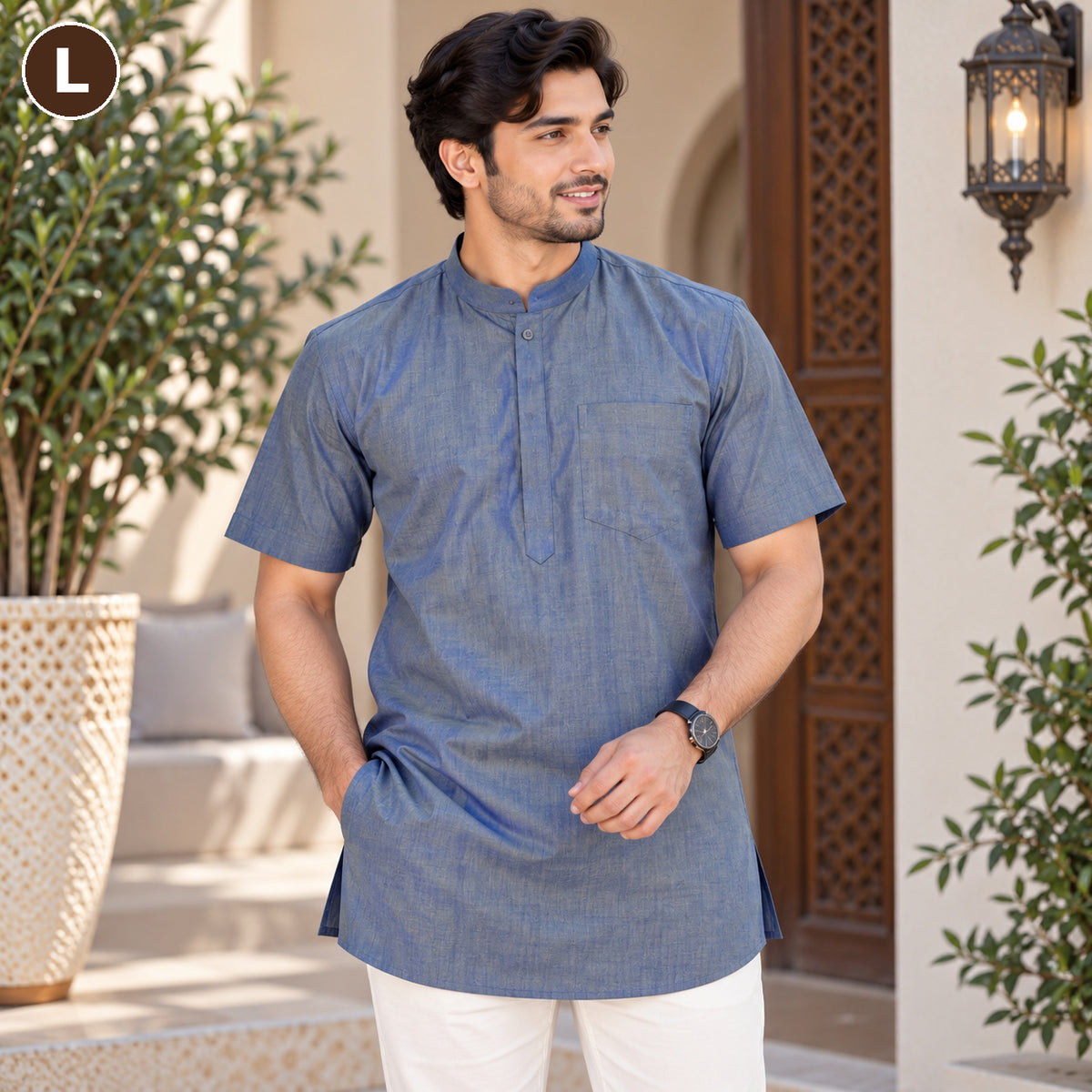 Men’s Classic Short Sleeve Kurta Collection – MJ04