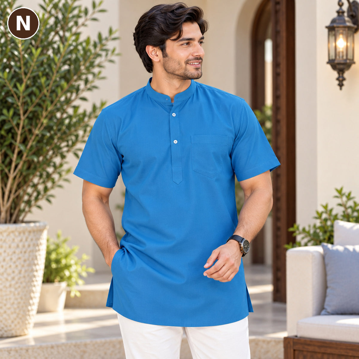 Men’s Classic Short Sleeve Kurta Collection – MJ04