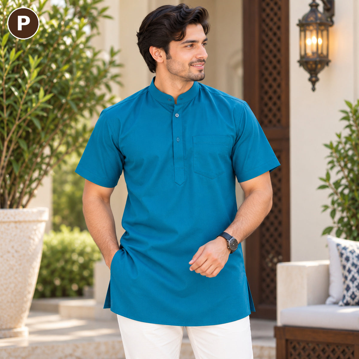 Men’s Classic Short Sleeve Kurta Collection – MJ04