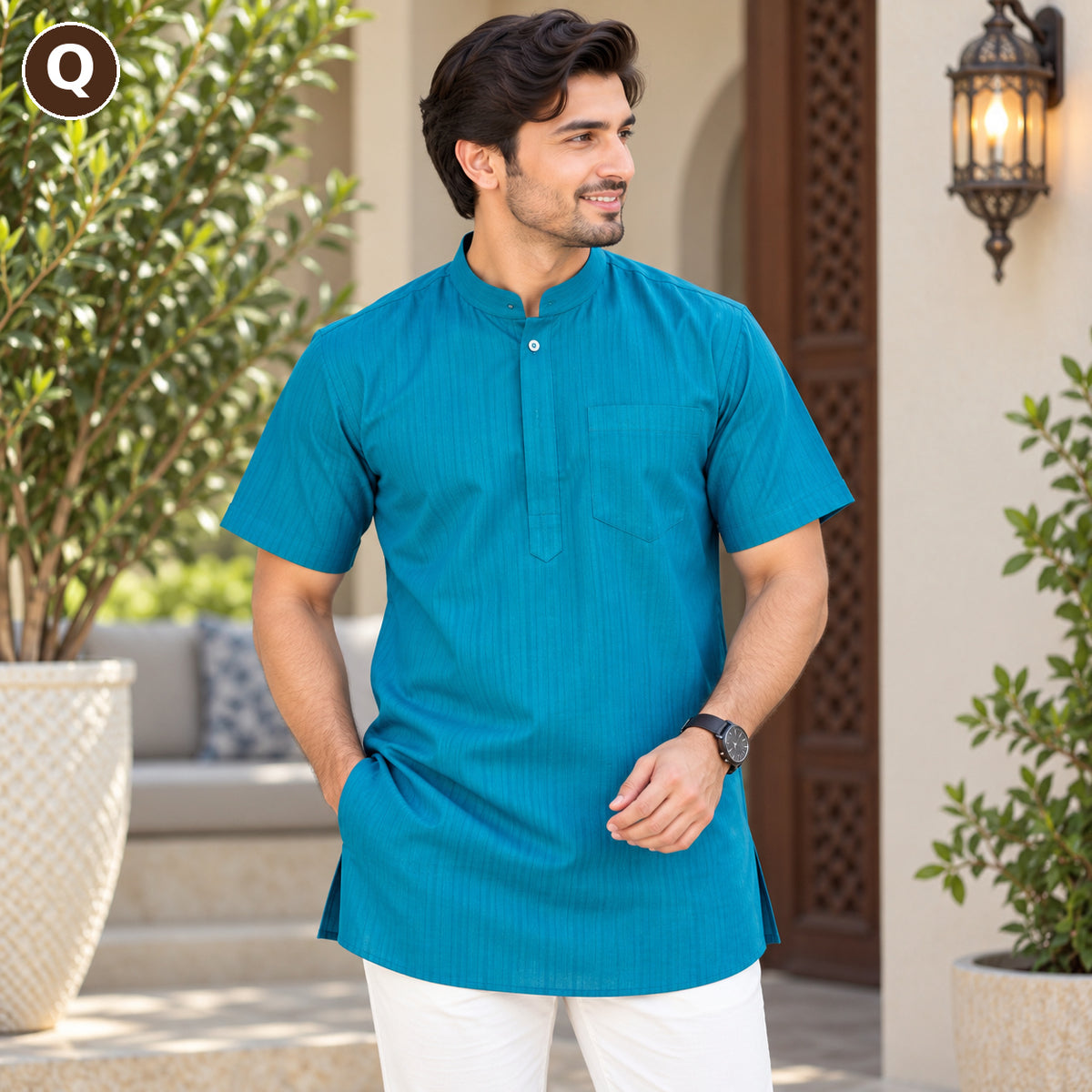 Men’s Classic Short Sleeve Kurta Collection – MJ04