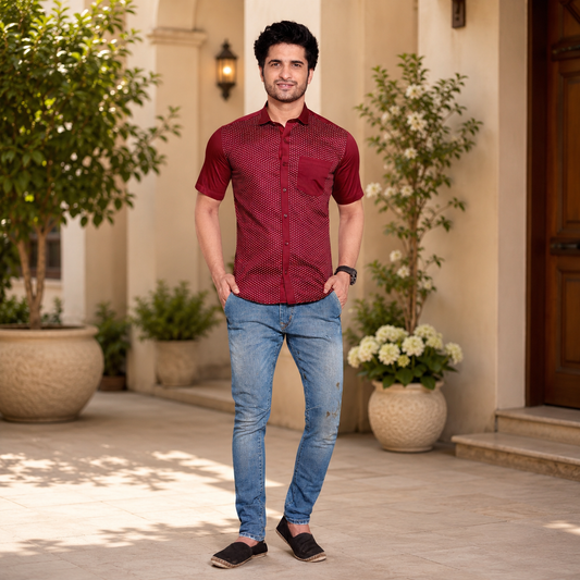 Men's Shirt/Top Kurta - Q0777