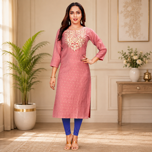 Top & Legging/ Mix & Match/ Kurti With Legging- Q1968