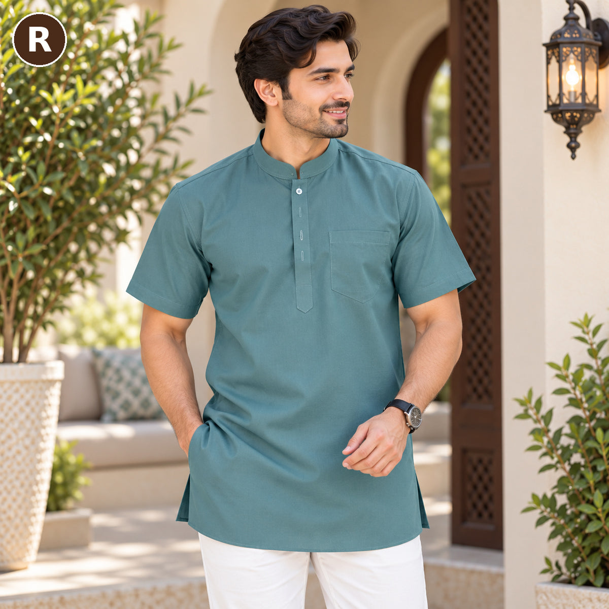 Men’s Classic Short Sleeve Kurta Collection – MJ04