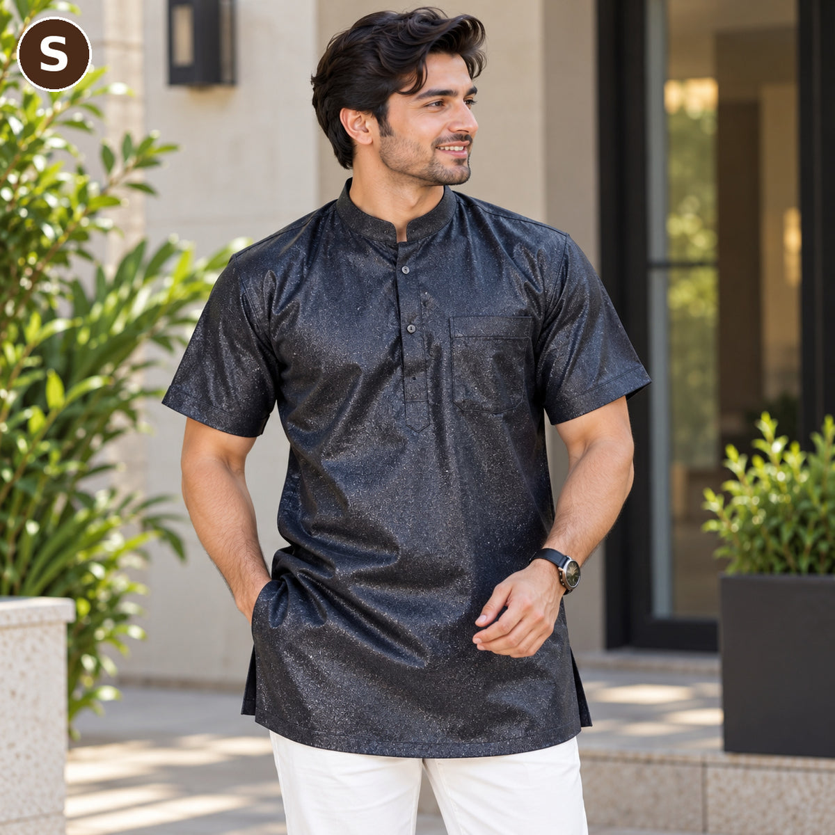 Men’s Classic Short Sleeve Kurta Collection – MJ04